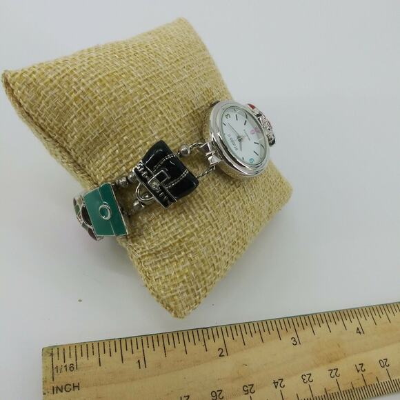 Studio C Charm Bracelet Fashion Purses Bags Enamel Cute Colorful Wristwatch - Picture 12 of 12